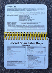 Framing Pocket Span Table Book
